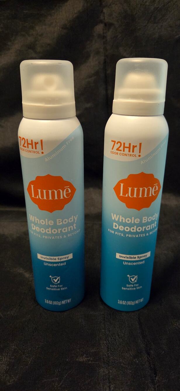 Lot of 2 LUME Deodarant